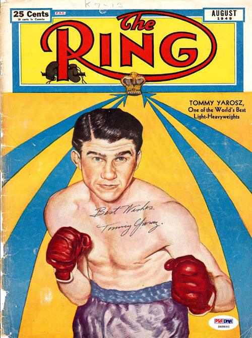 Tommy Yarosz Autographed The Ring Magazine Cover PSA/DNA #S48660 - RSA