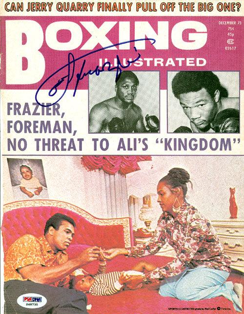 Joe Frazier Autographed Boxing Illustrated Magazine Cover PSA/DNA #S48735 - RSA