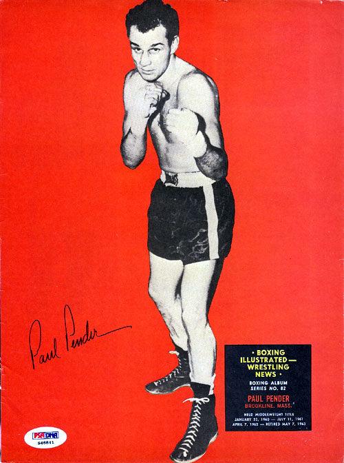 Paul Pender Autographed Magazine Page Photo PSA/DNA #S48841 - RSA