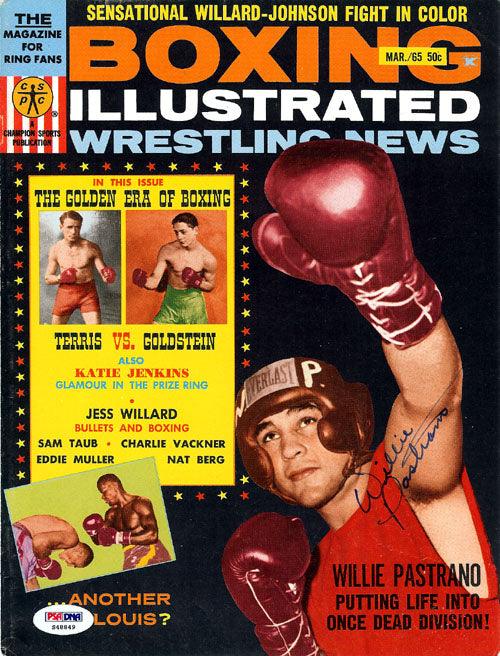 Willie Pastrano Autographed Boxing Illustrated Magazine Cover PSA/DNA #S48849 - RSA