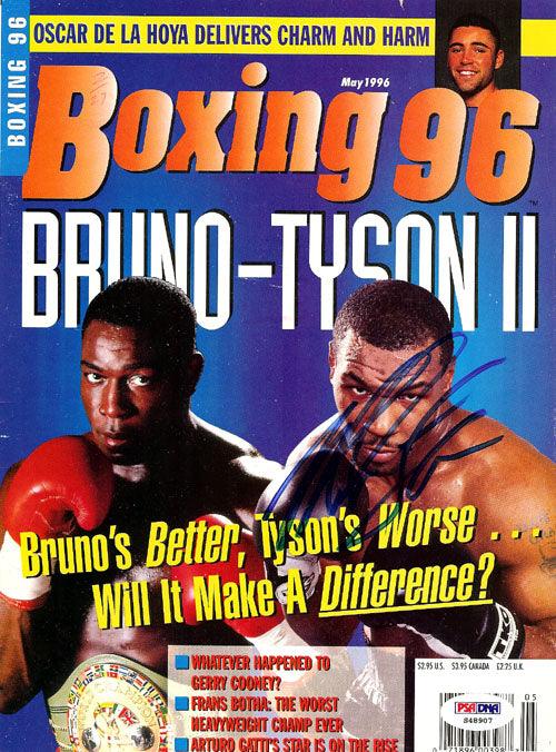 Mike Tyson Autographed Boxing '96 Magazine Cover PSA/DNA #S48907 - RSA