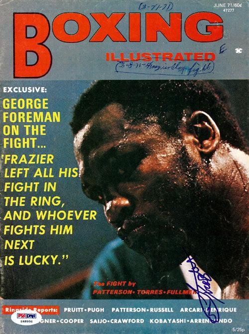 Joe Frazier Autographed Boxing Illustrated Magazine Cover PSA/DNA #S48956 - RSA