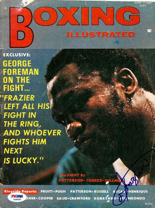 Joe Frazier Autographed Boxing Illustrated Magazine Cover PSA/DNA #S48960 - RSA