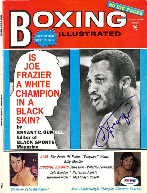 Joe Frazier Autographed Boxing Illustrated Magazine Cover PSA/DNA #S48980 - RSA