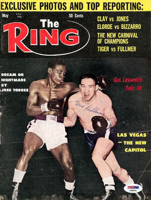 Gene Fullmer Autographed The Ring Magazine Cover PSA/DNA #S48991 - RSA