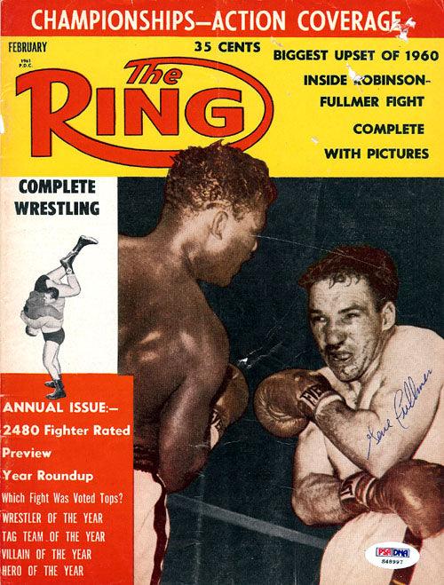 Gene Fullmer Autographed The Ring Magazine Cover PSA/DNA #S48997 - RSA
