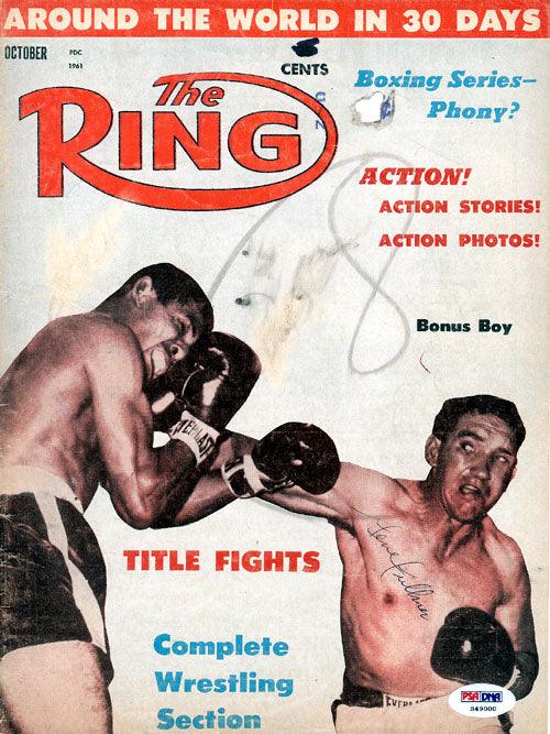 Gene Fullmer Autographed The Ring Magazine Cover PSA/DNA #S49000 - RSA