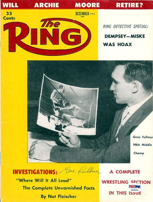 Gene Fullmer Autographed The Ring Magazine Cover PSA/DNA #S49004 - RSA