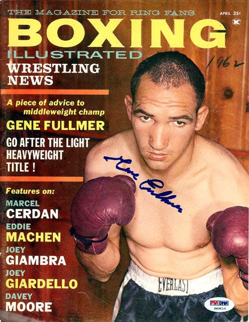 Gene Fullmer Autographed Boxing Illustrated Magazine Cover PSA/DNA #S49010 - RSA