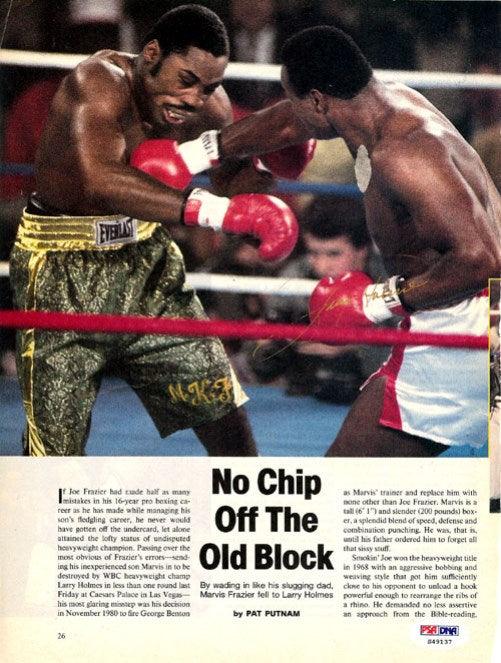 Larry Holmes Autographed Magazine Page Photo PSA/DNA #S49137 - RSA