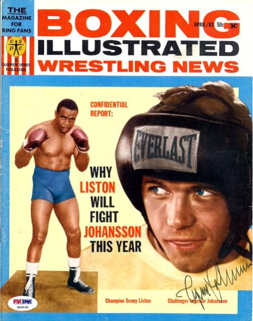 Ingemar Johansson Autographed Boxing Illustrated Magazine Cover PSA/DNA #S49195 - RSA