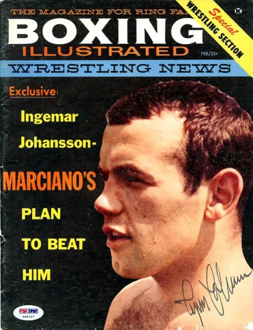 Ingemar Johansson Autographed Boxing Illustrated Magazine Cover PSA/DNA #S49197 - RSA