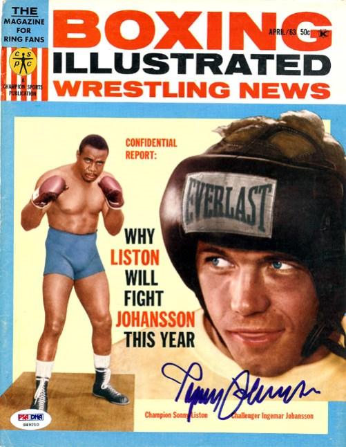 Ingemar Johansson Autographed Boxing Illustrated Magazine Cover PSA/DNA #S49210 - RSA