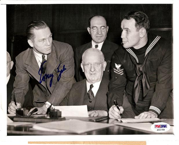 Tony Zale Autographed 9x7 Photo PSA/DNA #S50758 - RSA