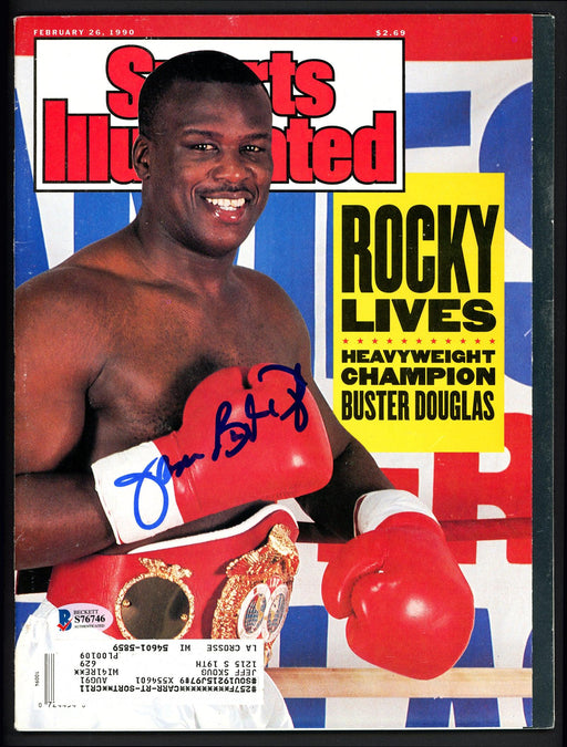 James "Buster" Douglas Autographed Sports Illustrated Magazine Beckett BAS #S76746 - RSA
