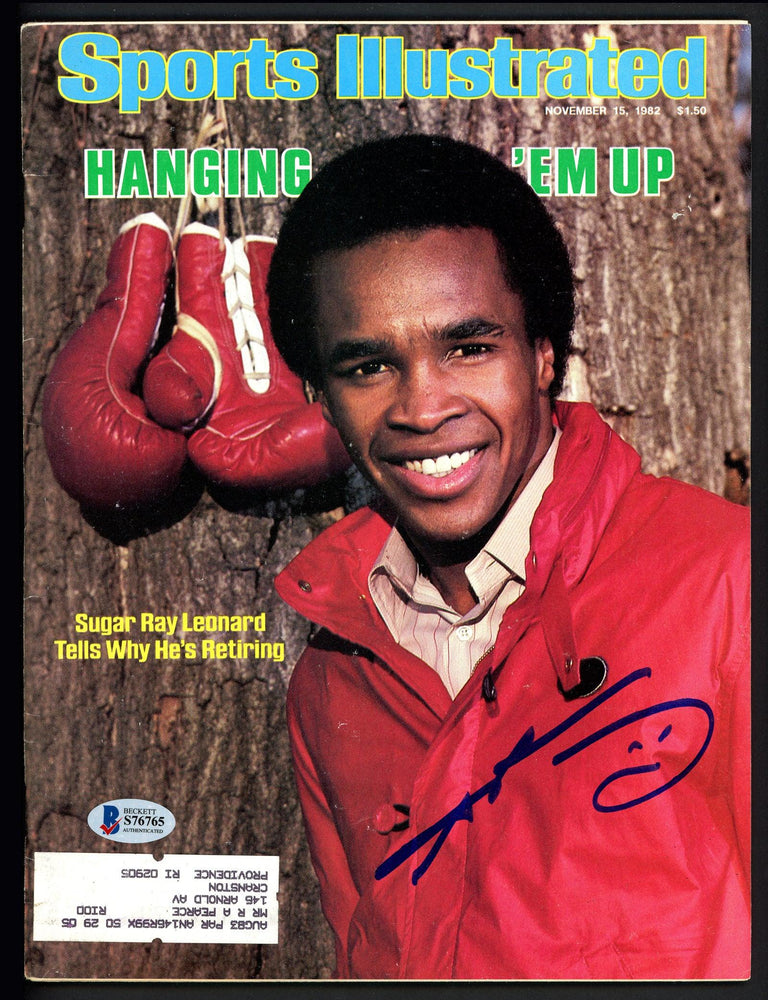 Sugar Ray Leonard Autographed Sports Illustrated Magazine Beckett BAS #S76765 - RSA