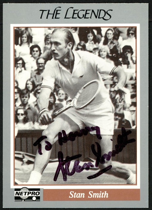 Stan Smith Autographed 1991 NetPro The Legends Card #2 "To Harvey" SKU #148256 - RSA