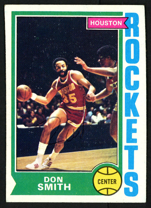 Don Smith Zaid Abdul-Aziz Autographed 1974-75 Topps Card #169 Houston Rockets SKU #150045 - RSA