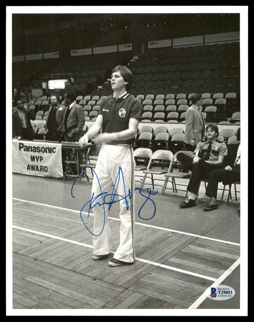 Danny Ange Autographed 8x10 Photo Boston Celtics Vintage Beckett BAS #T29053