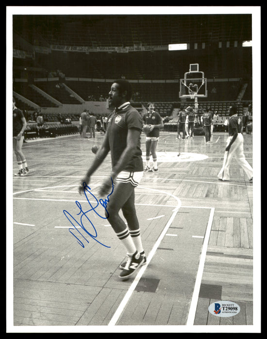 M.L. ML Carr Autographed 8x10 Photo Boston Celtics Vintage Beckett BAS #T29098
