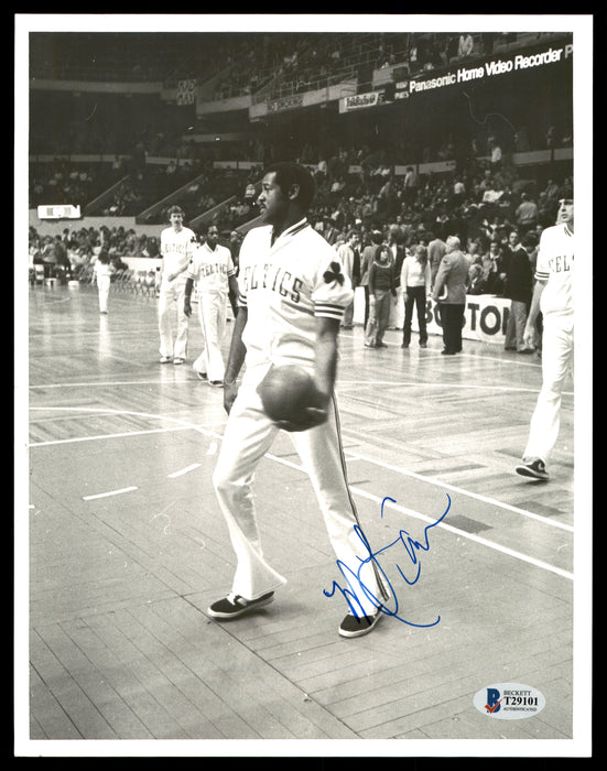 M.L. ML Carr Autographed 8x10 Photo Boston Celtics Vintage Beckett BAS #T29101