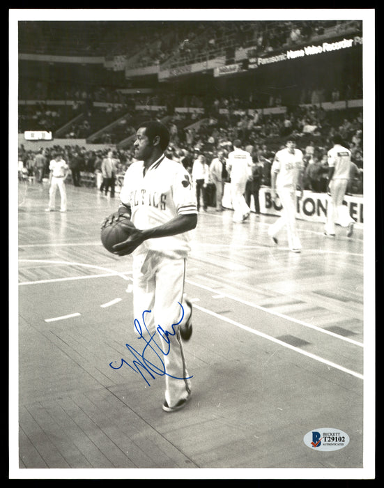 M.L. ML Carr Autographed 8x10 Photo Boston Celtics Vintage Beckett BAS #T29102