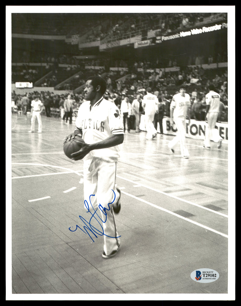 M.L. ML Carr Autographed 8x10 Photo Boston Celtics Vintage Beckett BAS #T29102