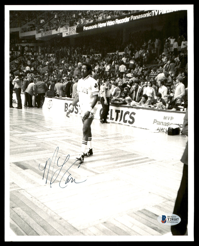 M.L. ML Carr Autographed 8x10 Photo Boston Celtics Vintage Beckett BAS #T29107