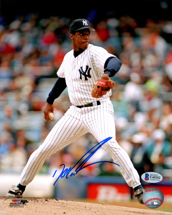 Dwight Gooden Autographed 8x10 Photo New York Yankees Beckett BAS Stock #177609 - RSA