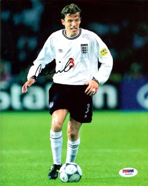 Phil Neville Autographed 8x10 Photo England PSA/DNA #U54303 - RSA