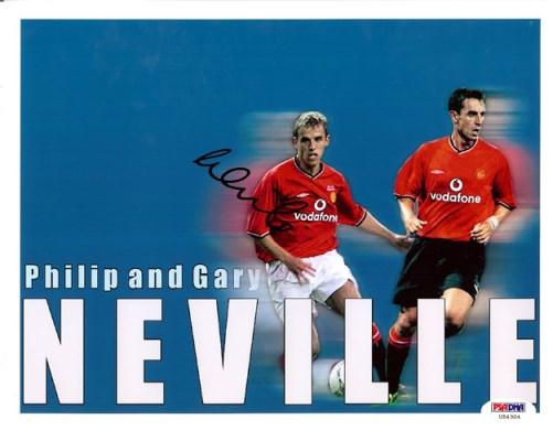 Phil Neville Autographed 8x10 Photo England PSA/DNA #U54304 - RSA