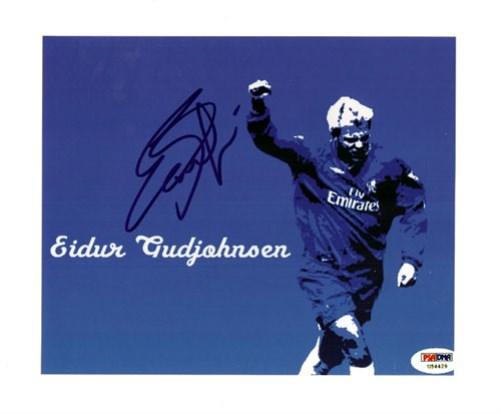 Eidur Gudjohnsen Autographed 8x10 Photo Chelsea PSA/DNA #U54429 - RSA