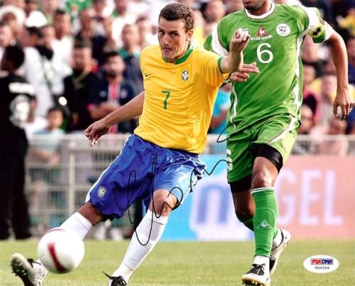 Elano Autographed 8x10 Photo Brazil PSA/DNA #U54554 - RSA