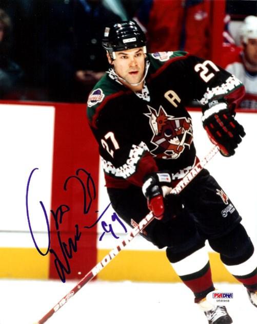 Teppo Numminen Autographed 8x10 Photo Phoenix Coyotes PSA/DNA #U58968 - RSA