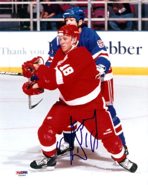 Kirk Maltby Autographed 8x10 Photo Detroit Red Wings PSA/DNA #U58980 - RSA