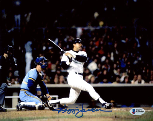 Reggie Jackson Autographed 8x10 Photo New York Yankees 1981 ALDS Game 5 Home Run Beckett BAS Stock #177600 - RSA