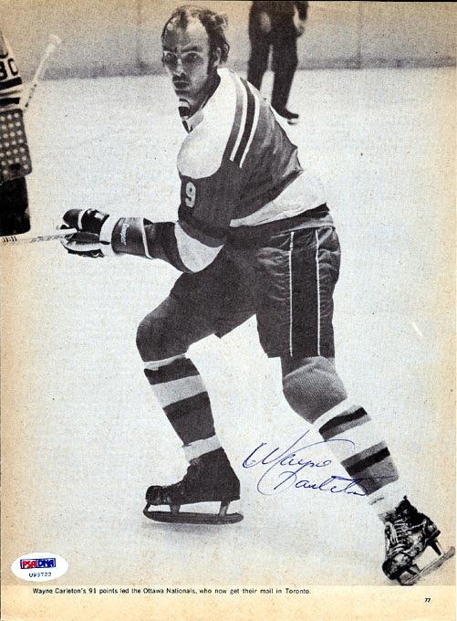 Wayne Carleton Autographed Magazine Page Photo Ottawa Nationals PSA/DNA #U93722 - RSA