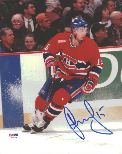 Dainius Zubrus Autographed 8x10 Photo Montreal Canadiens PSA/DNA #U96035 - RSA