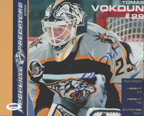 Tomas Vokoun Autographed 8x10 Photo Nashville Predators PSA/DNA #U96042 - RSA