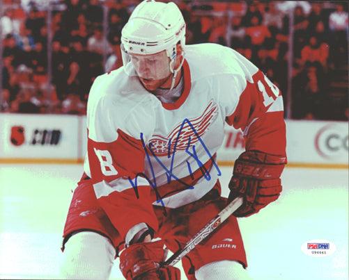 Kirk Maltby Autographed 8x10 Photo Detroit Red Wings PSA/DNA #U96641 - RSA
