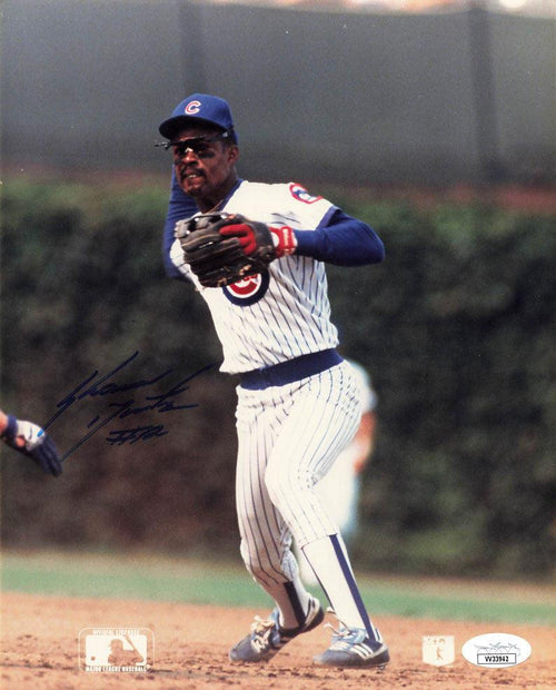Shawon Dunston Signed Chicago Cubs 1990 Upper Deck Baseball Card BAS –  www.