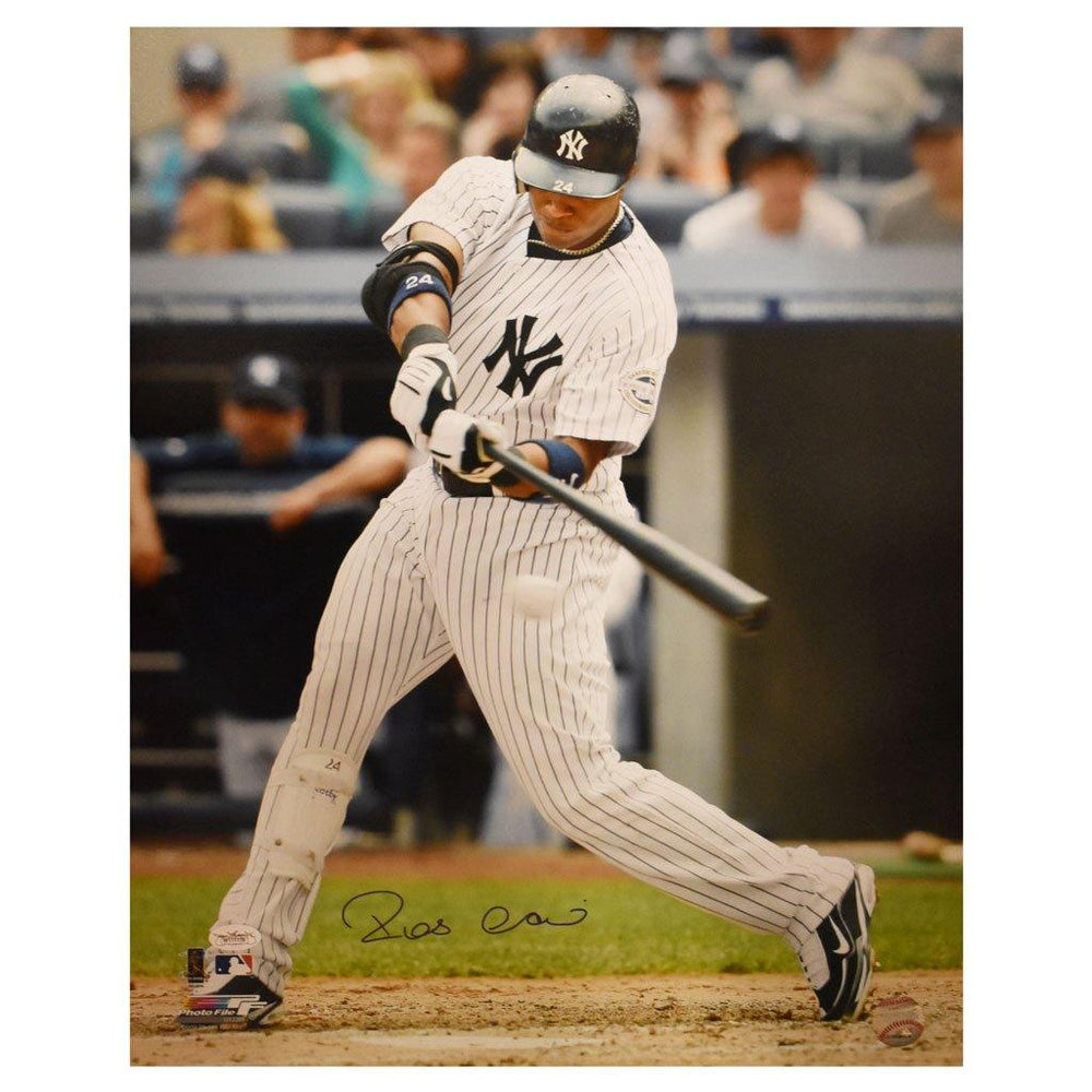 robinson cano signed 16x20 pinstripes 2008 jsa witnessed w111176 certificate of authenticity