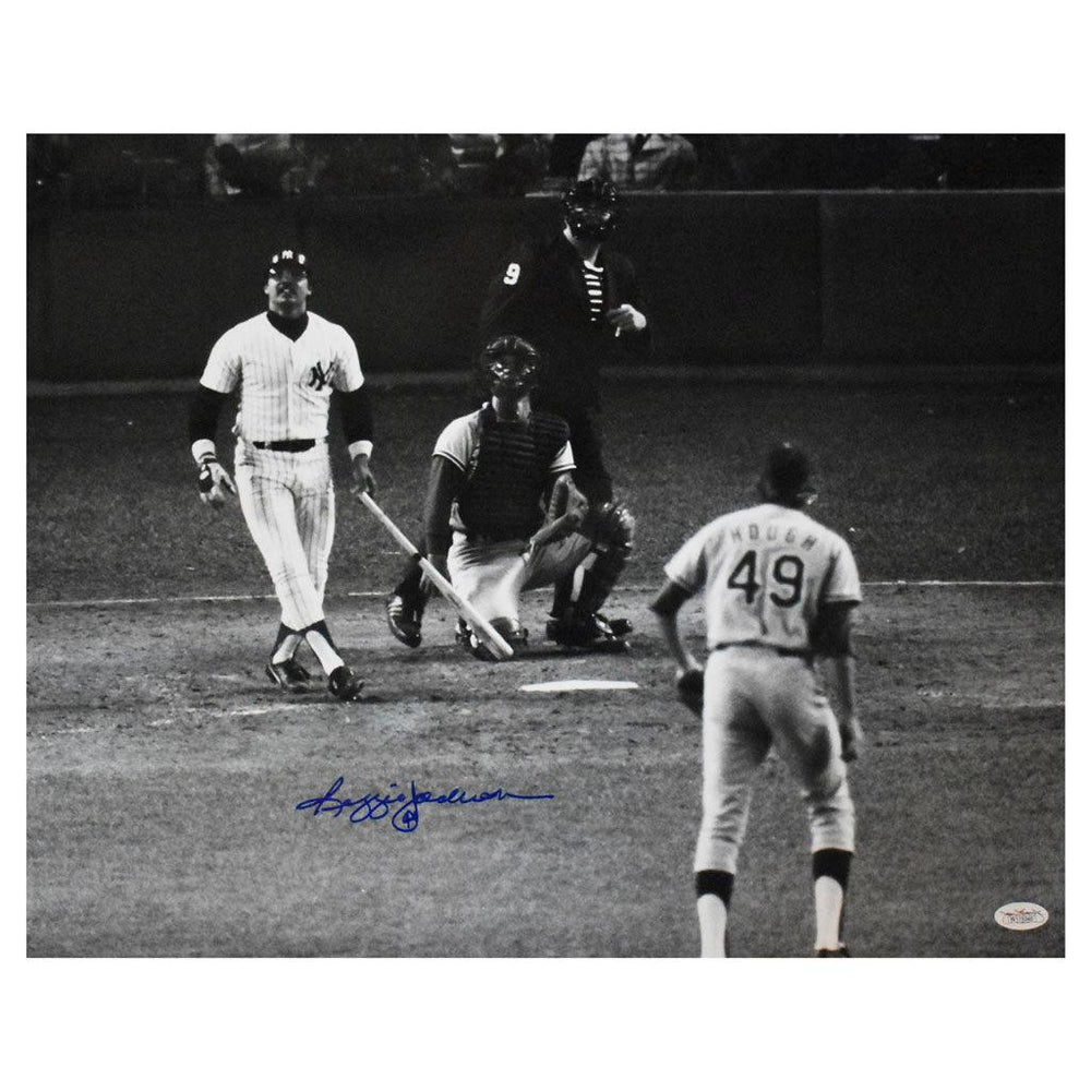 Reggie Jackson Signed And Inscribed 44 16x20 (JSA Witnessed) - RSA