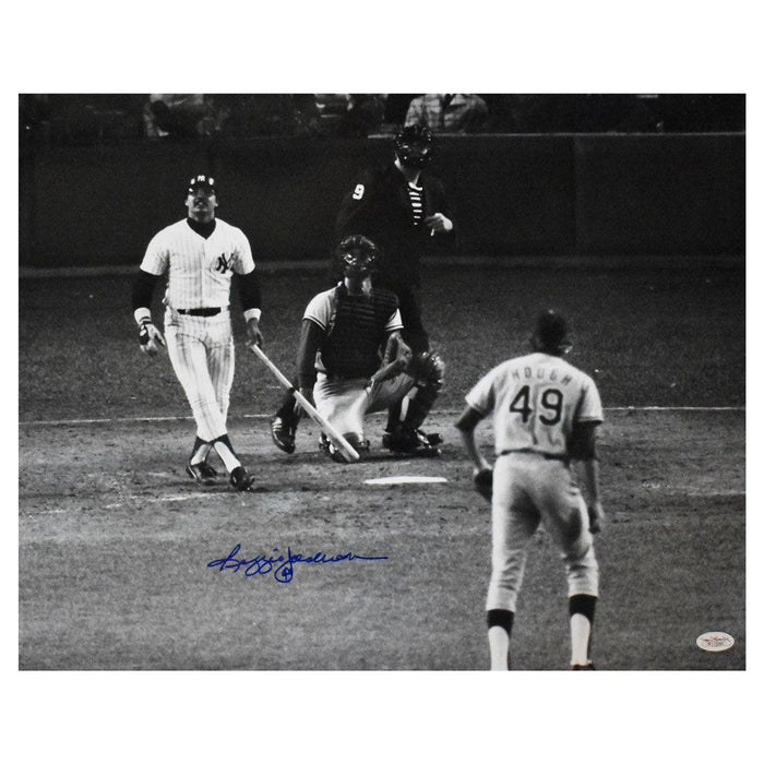 Reggie Jackson Signed And Inscribed 44 16x20 (JSA Witnessed) - RSA