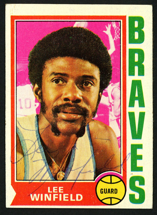 Lee Winfield Autographed 1974-75 Topps Card #157 Buffalo Braves SKU #150043 - RSA