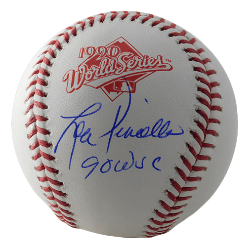 Lou Piniella Autographed 1990 World Series Rawlings Official Major League Baseball (PSA) w/ W.S. Champs Inscription - RSA