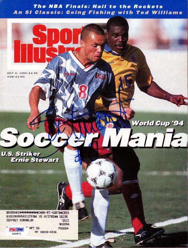 Ernie Stewart Autographed Sports Illustrated Magazine Team USA PSA/DNA #X59871 - RSA