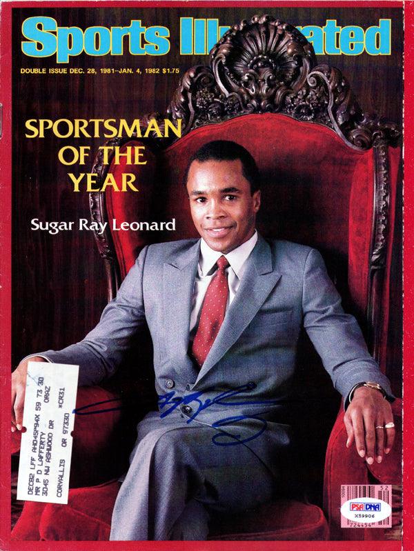 Sugar Ray Leonard Autographed Sports Illustrated Magazine PSA/DNA #X59906 - RSA