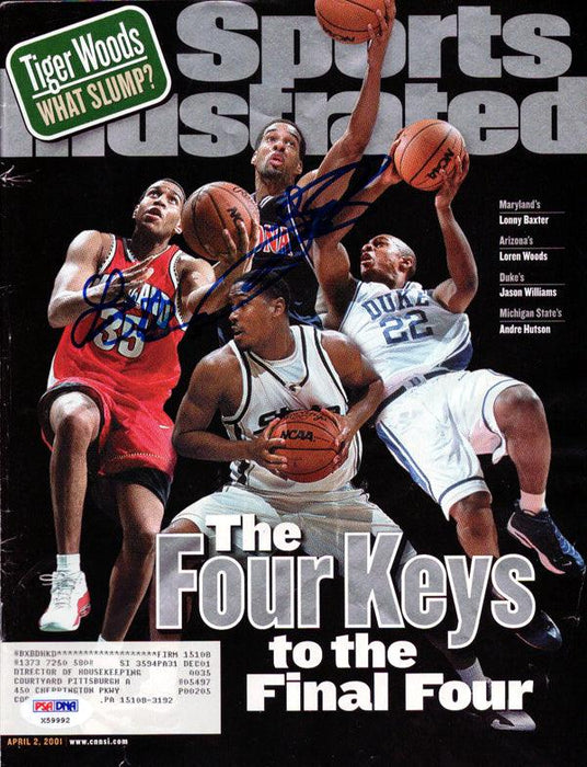 Lonny Baxter & Loren Woods Autographed Sports Illustrated Magazine PSA/DNA #X59992 - RSA