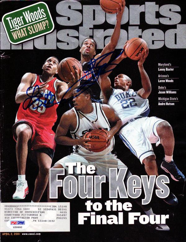 Lonny Baxter & Loren Woods Autographed Sports Illustrated Magazine PSA/DNA #X59992 - RSA